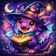 Vibrant avatar of a fantastical animal with a rainbow fur pattern and large expressive eyes.